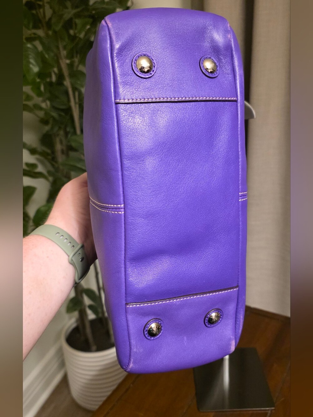 Coach Purple Gallery Tote Z25841 - Picture 10 of 10